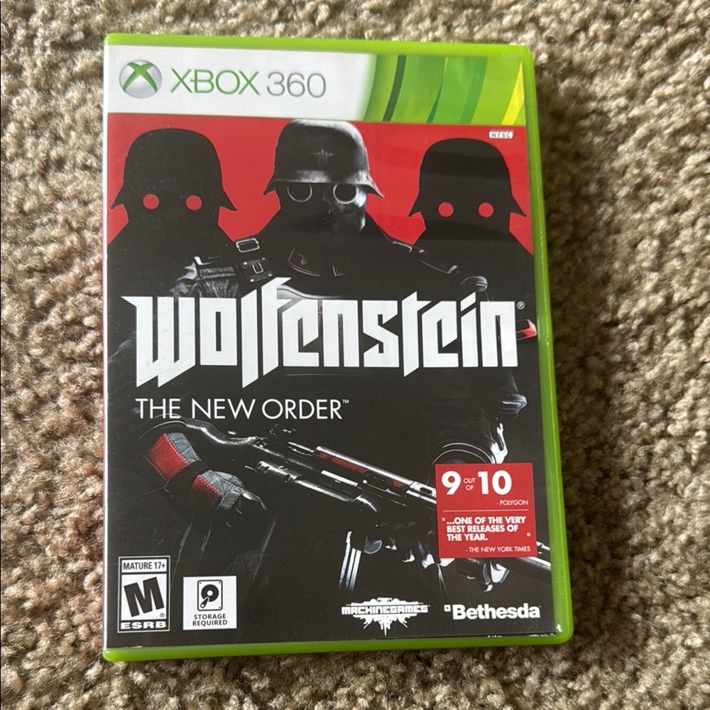Wolfenstein: The New Order for Xbox 360 - Green Case